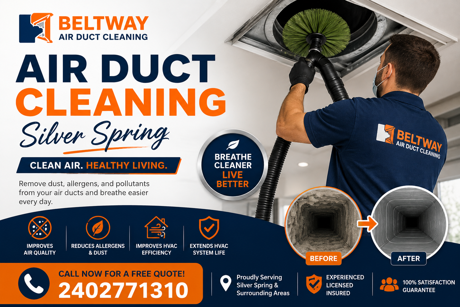 Air Duct Cleaning Silver